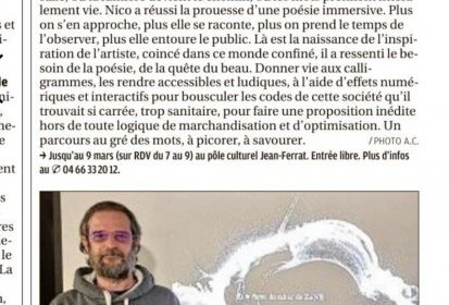 Merci Alice ! Article de La Provence